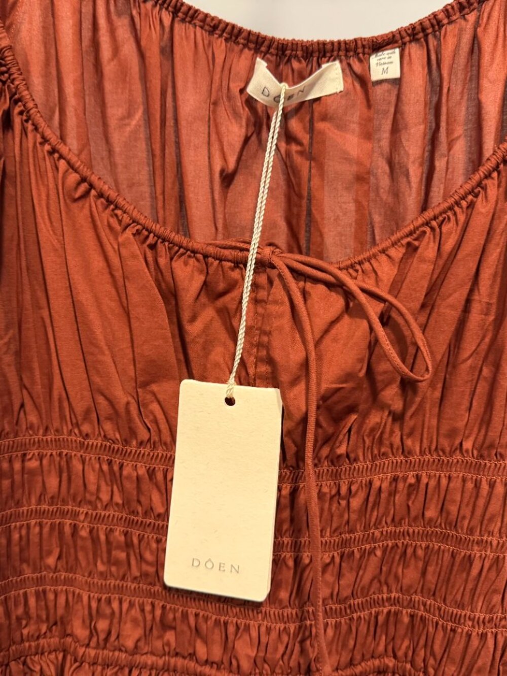 Doen quinn dress in rusty brown M NWT - Picture 4 of 4